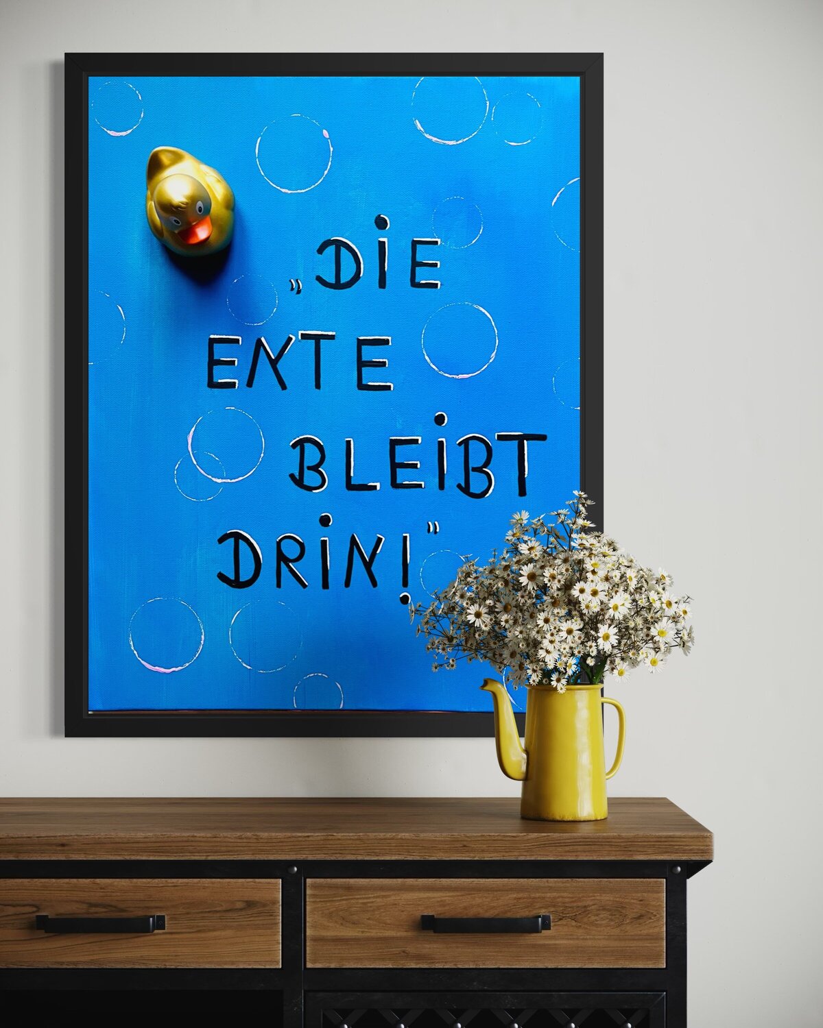 „Die Ente bleibt drin“ Laura Isabel Koch Original painting for sale