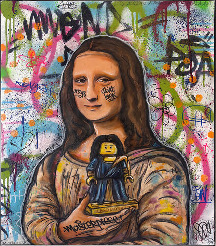 Pop Toy Joconde - Mona Lisa X Lego by Priscilla Vettese, Painting for Sale on Select