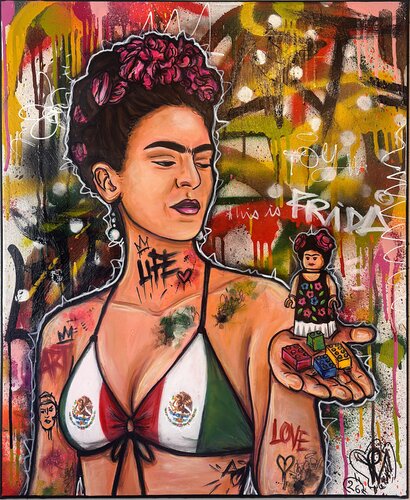Pop Toy Frida by Priscilla Vettese, Painting for Sale on Select