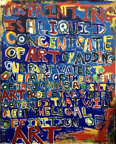 “*Disclaimer, Jan.-Feb. 2021 e.v. (Sea of Words)” by Fred Phillips a.k.a Parhelion, Painting for Sale on Select
