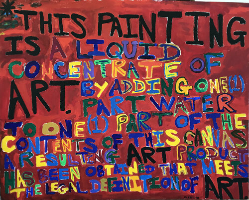 “*Disclaimer - Rouge” by Fred Phillips a.k.a Parhelion, Painting for Sale on Select