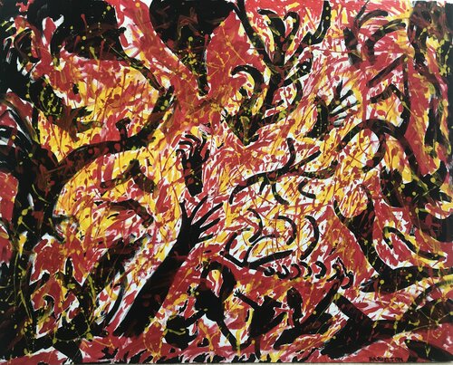 “Underworld - Inferno (Ex Inferis)” by Fred Phillips a.k.a Parhelion, Painting for Sale on Select
