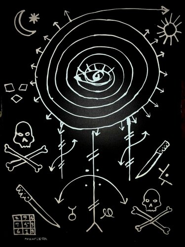 "Conjuring the Spirit Vision" by Fred Phillips a.k.a Parhelion, Painting for Sale on Select
