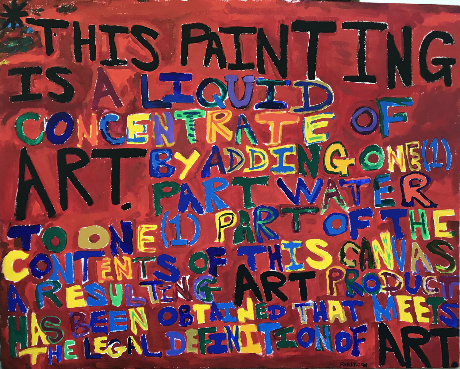 “*Disclaimer - Rouge” Fred Phillips a.k.a Parhelion Original painting for sale