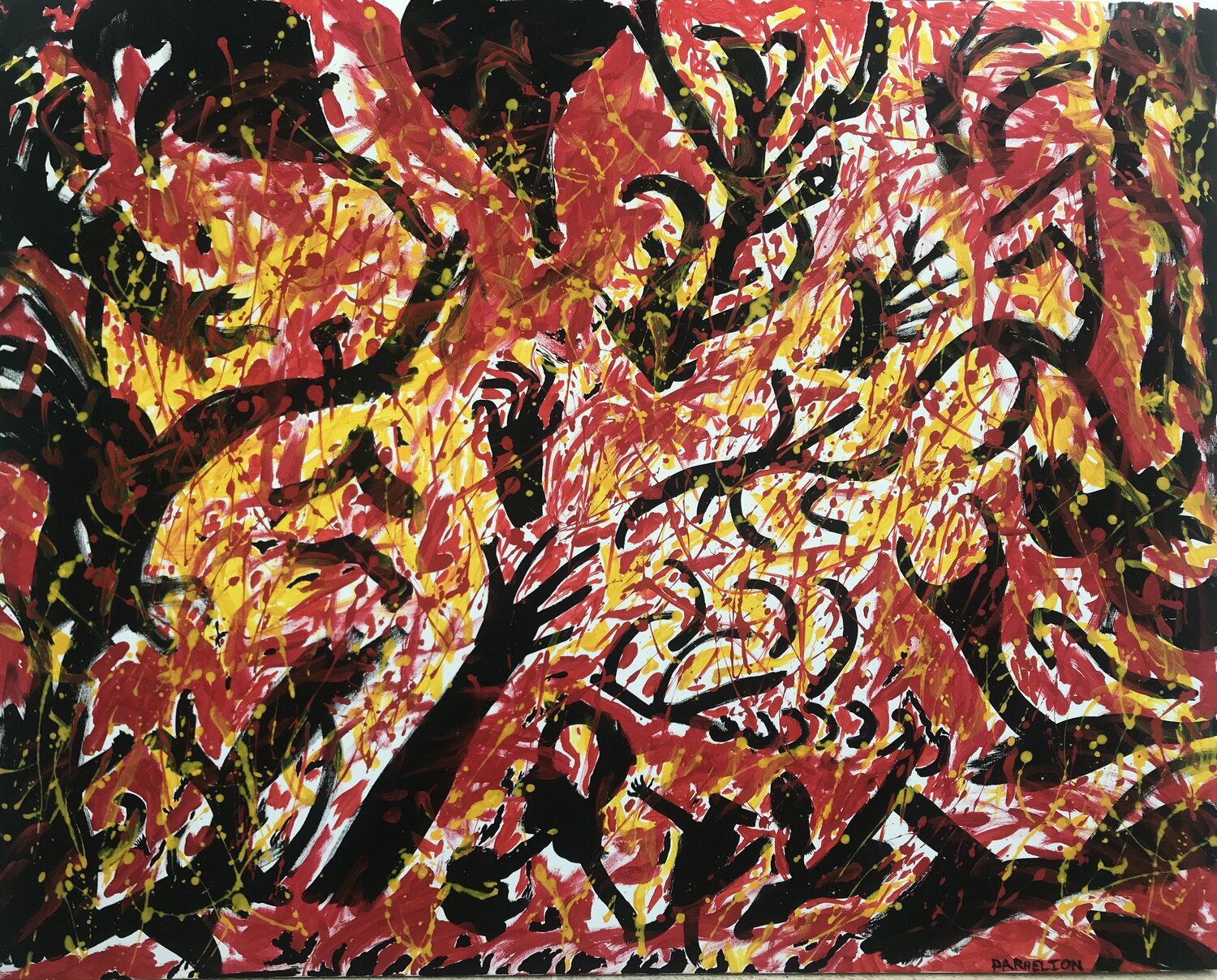 “Underworld - Inferno (Ex Inferis)” Fred Phillips a.k.a Parhelion Original painting for sale