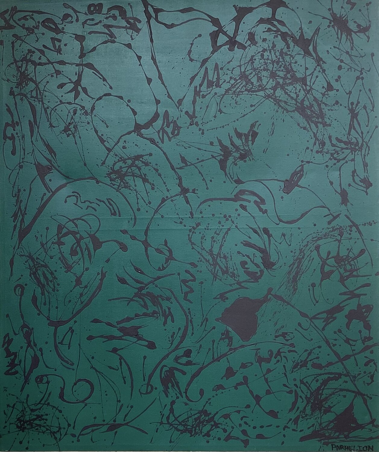 “Sketches in Shadow: Rain Forest” Fred Phillips a.k.a Parhelion Original painting for sale