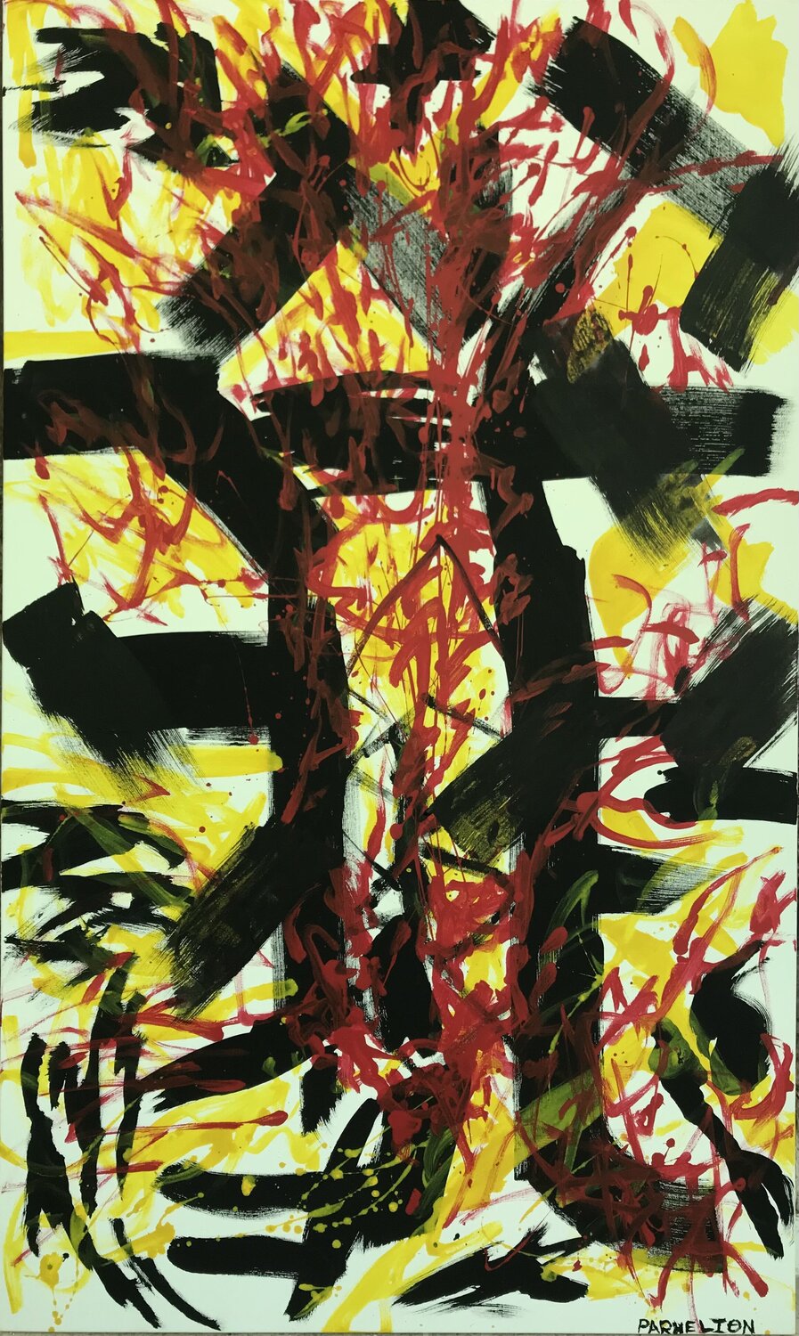 “Kundalini Rising Breaks Jacob’s Ladder” Fred Phillips a.k.a Parhelion Original painting for sale