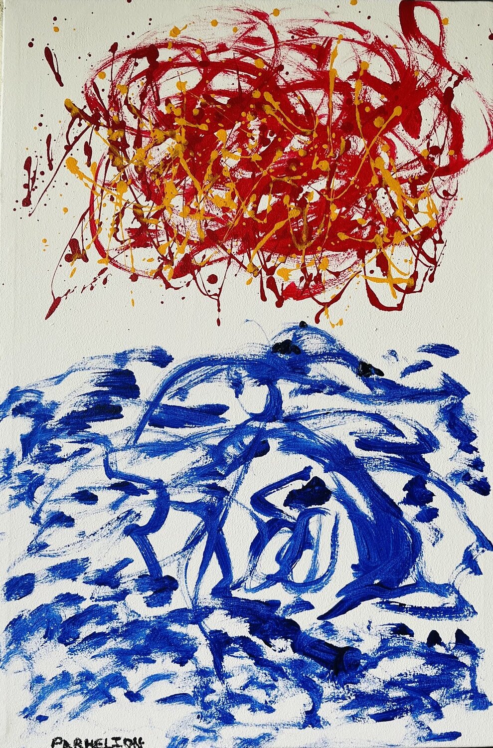 “Meet Me Where the Ocean Touches the Sun” Fred Phillips a.k.a Parhelion Original painting for sale