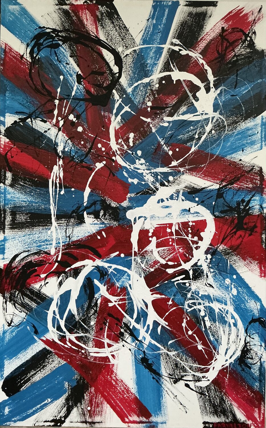 “Tempus F̶u̶g̶i̶t̶ Fuckit” Fred Phillips a.k.a Parhelion Original painting for sale