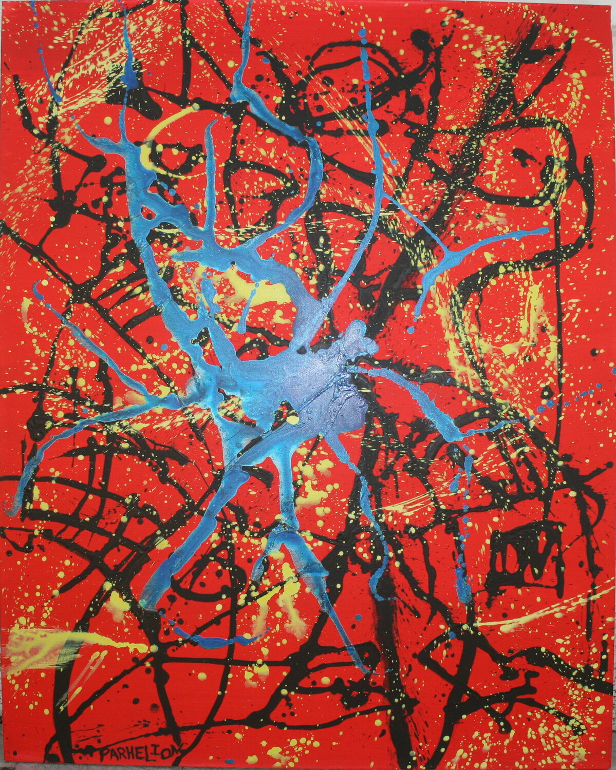 "Earth Air Fire Water" Fred Phillips a.k.a Parhelion Original painting for sale