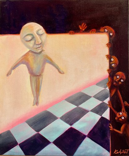 Shadows of Slumber: The Dream by Katja Reichert, Painting for Sale on Select