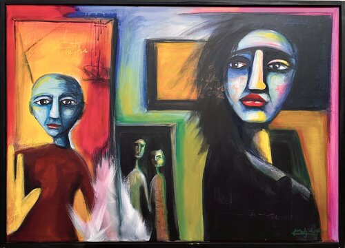 Stepping Through by Katja Reichert, Painting for Sale on Select