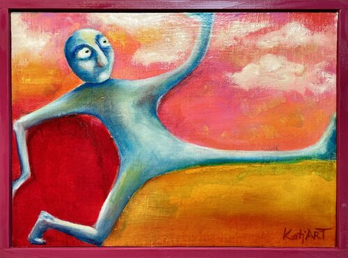 Measuring Up I by Katja Reichert, Painting for Sale on Select