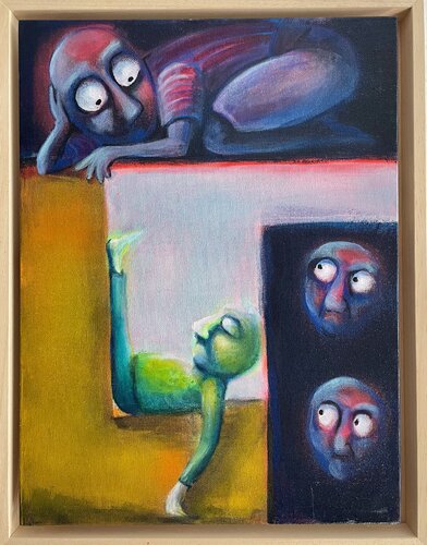 Waiting 3 by Katja Reichert, Painting for Sale on Select