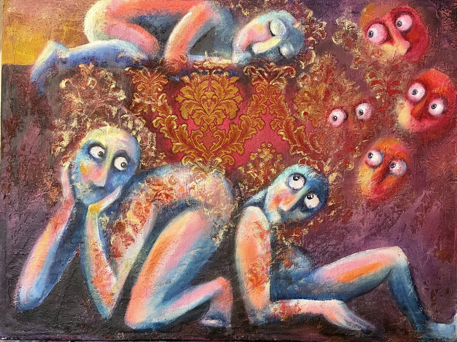 Dreaming in Brocade Katja Reichert Original painting for sale