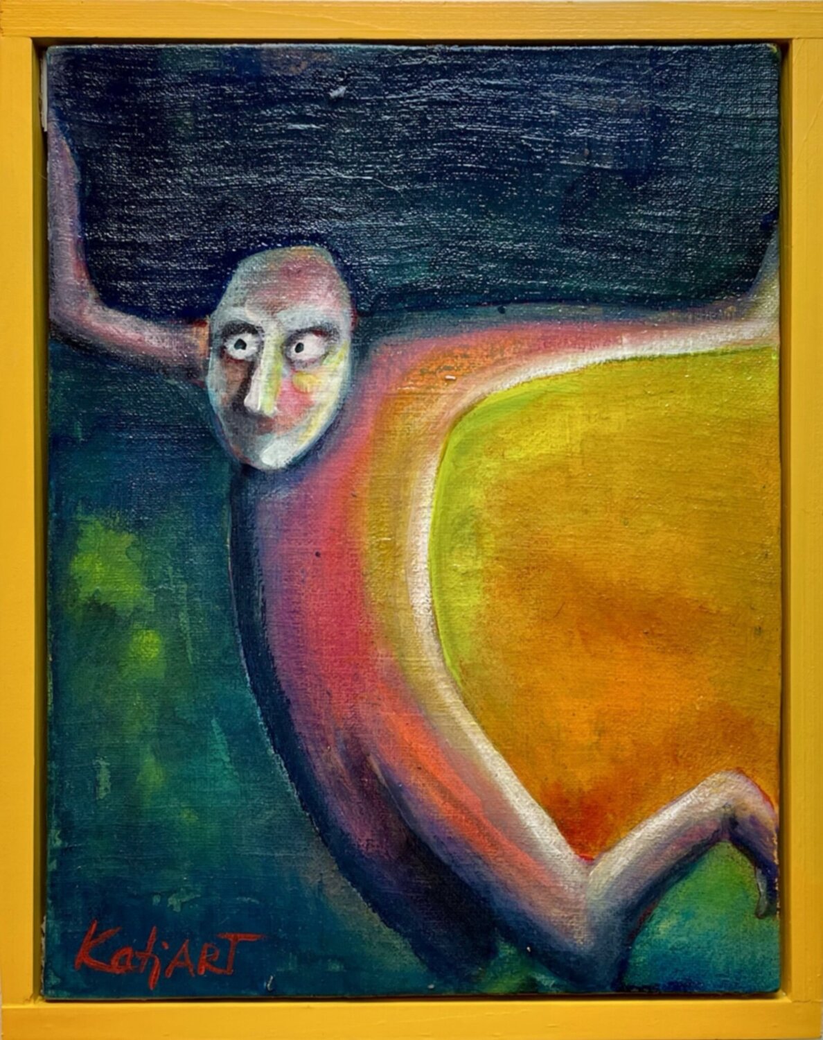 Uncomfortable Positions III Katja Reichert Original painting for sale