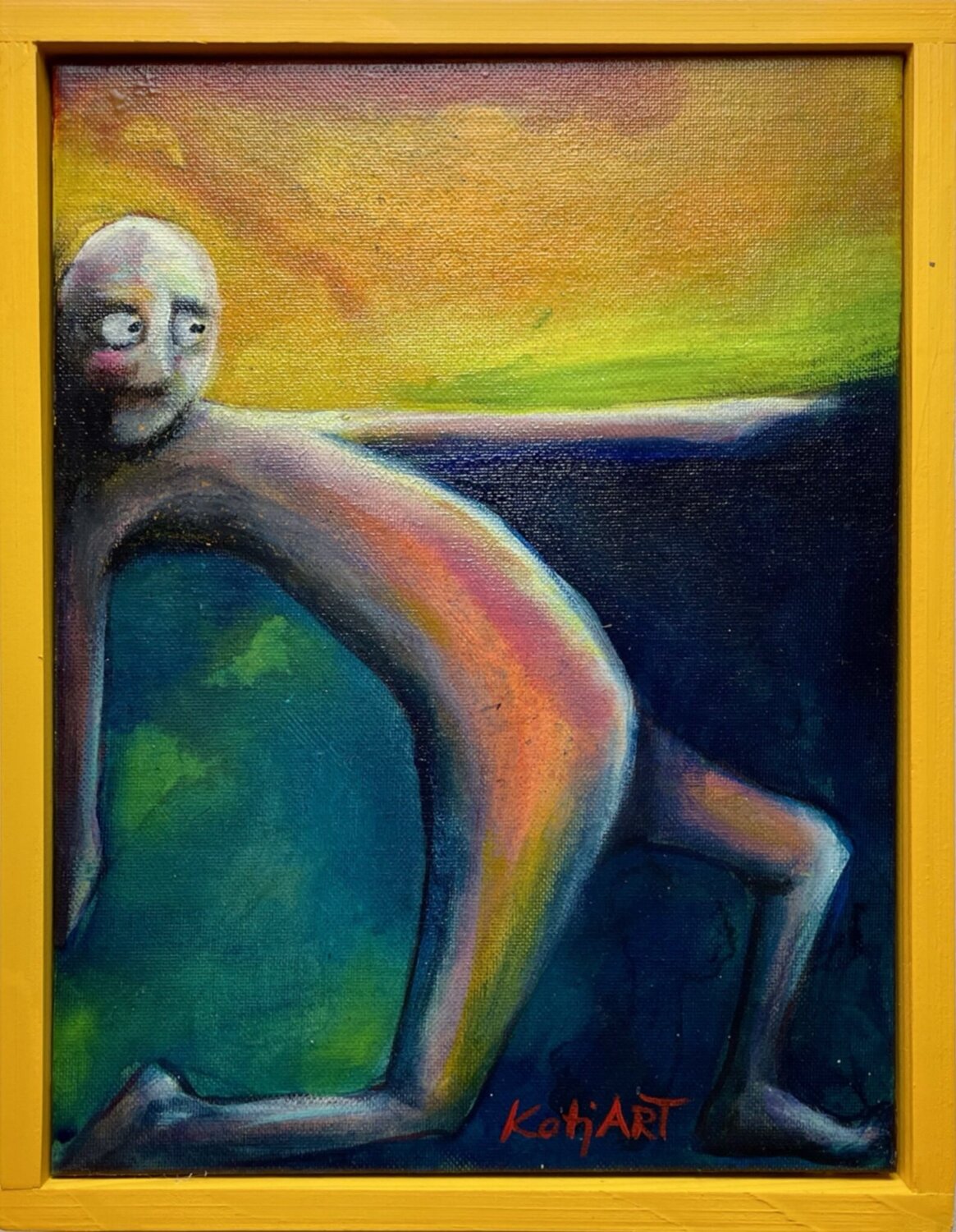 Uncomfortable Positions II Katja Reichert Original painting for sale