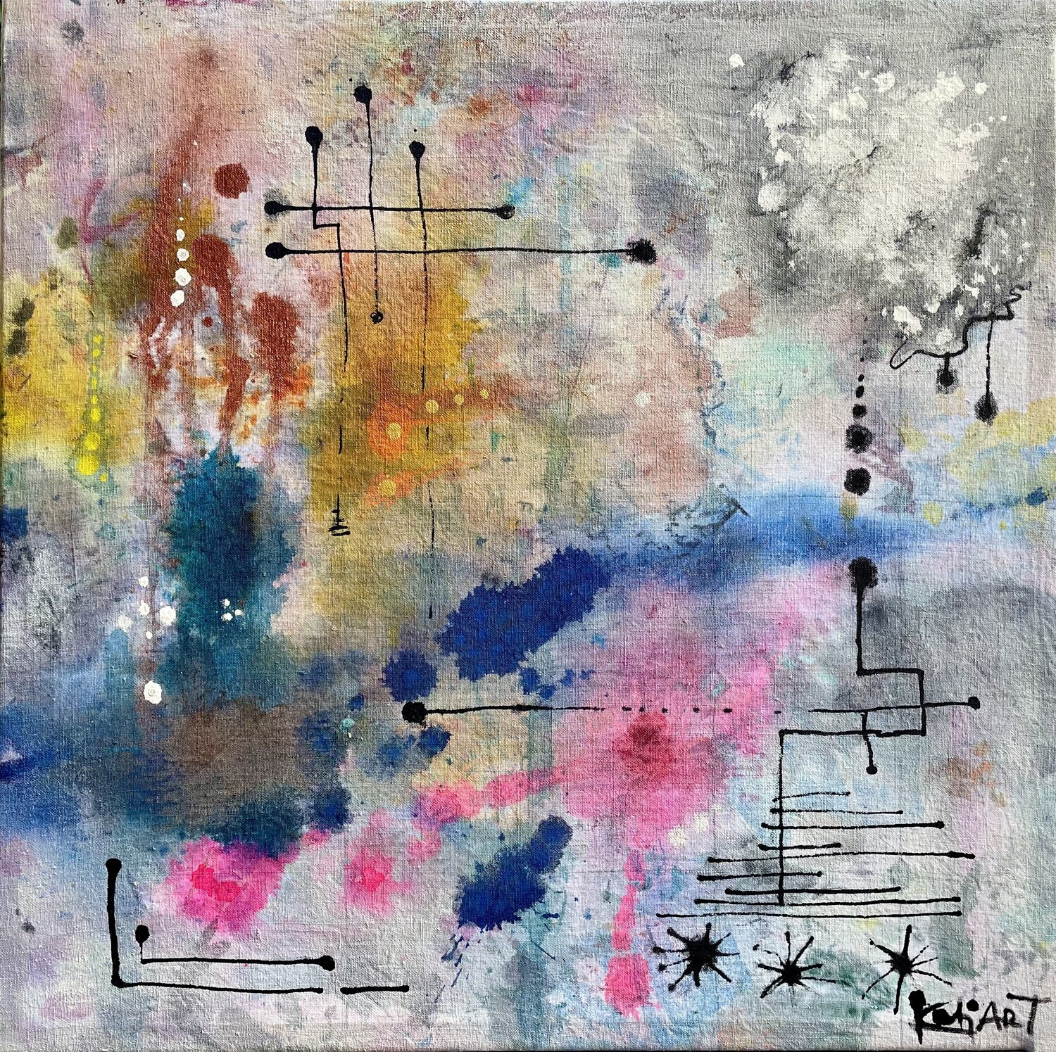 Absorbed Histories Nb.3 Katja Reichert Original painting for sale