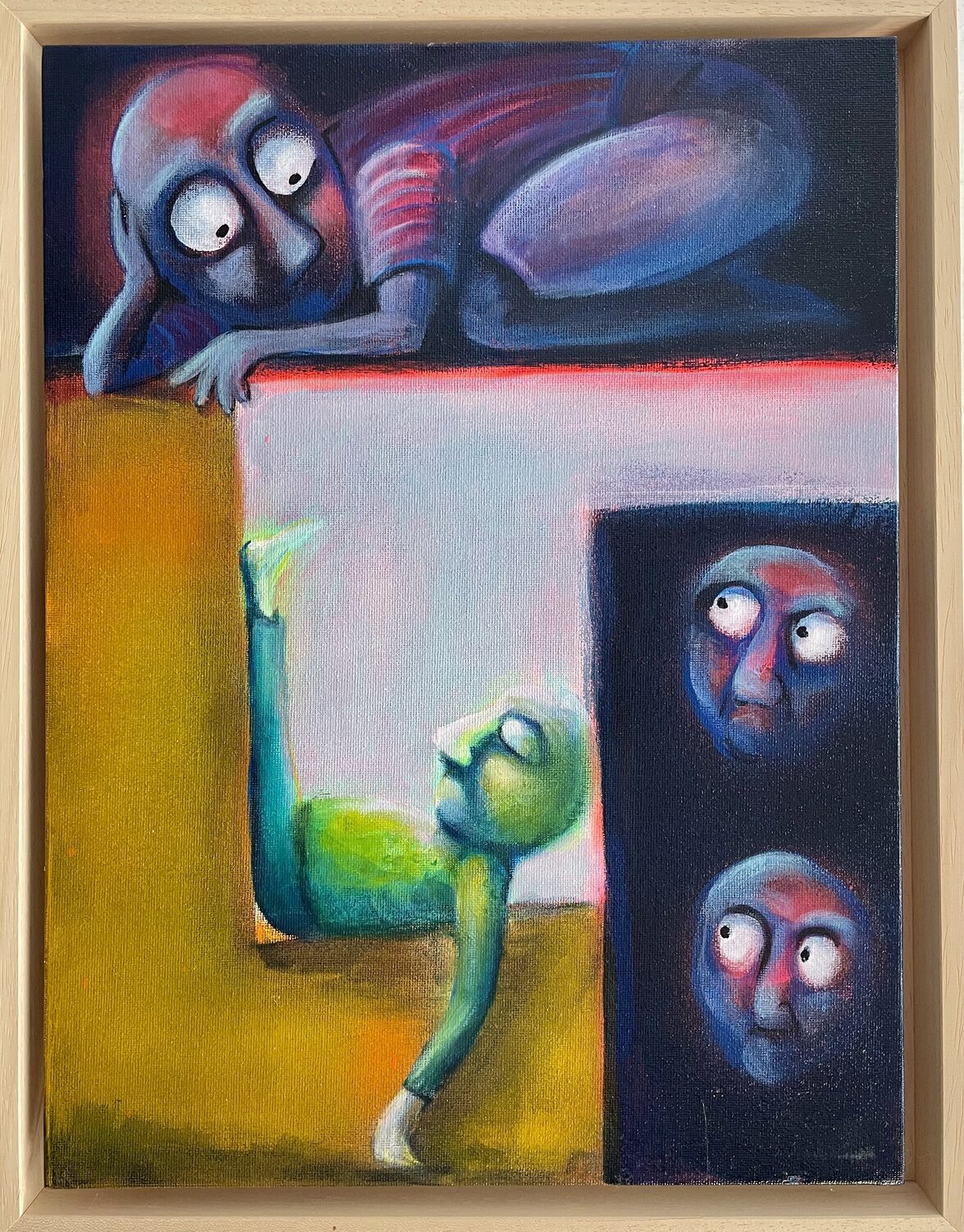 Waiting 3 Katja Reichert Original painting for sale