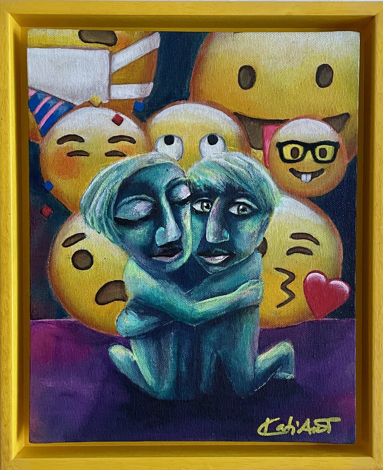 Please Hold Katja Reichert Original painting for sale