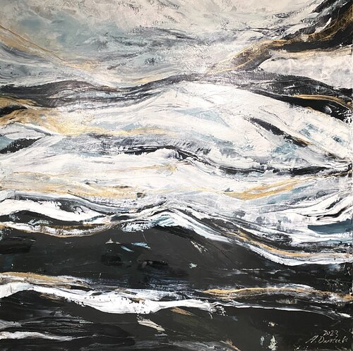 Whispers of Gold by Adriane Dworzak, Painting for Sale on Select