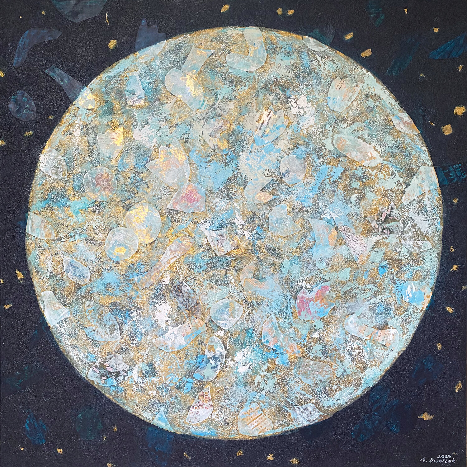 Moon Safari Adriane Dworzak Original painting for sale