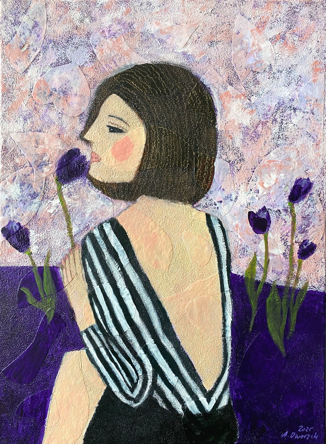 Never Forget Adriane Dworzak Original painting for sale