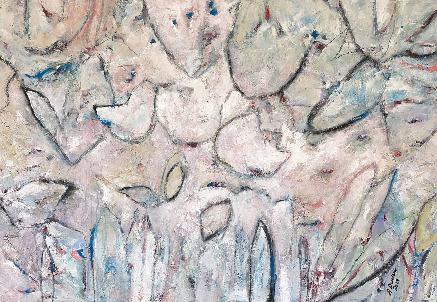 Love Garden Adriane Dworzak Original painting for sale