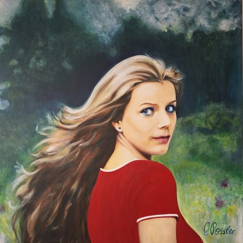 Selbstporträt by Marion Possler, Painting for Sale on Select