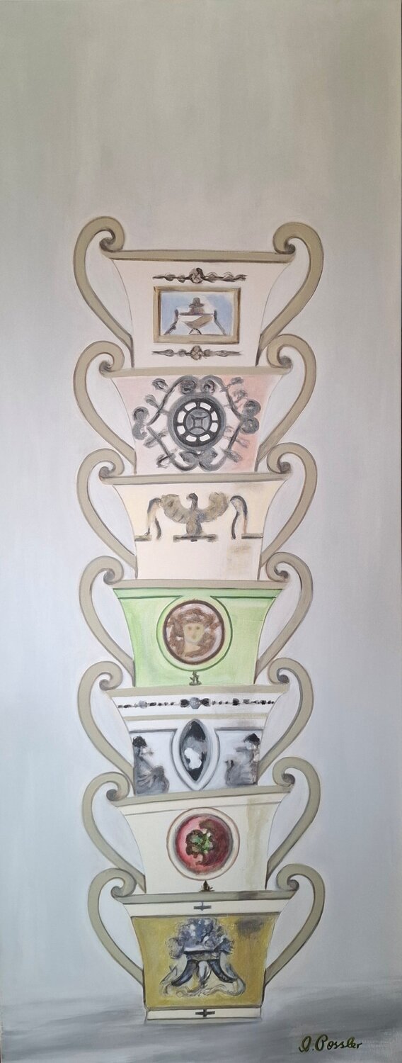 Tassen Pierre Frey Marion Possler Original painting for sale