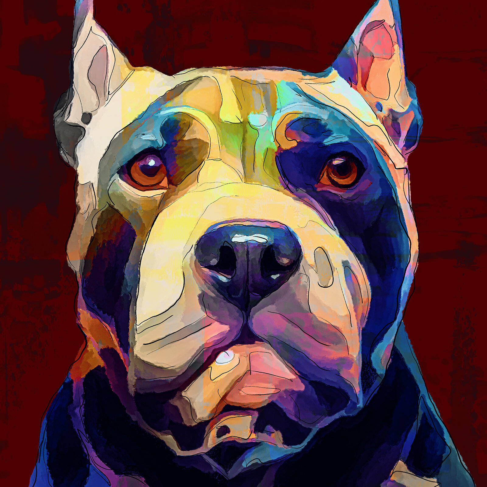 Topic Pit Bull paintings
