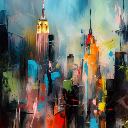 New York Colors by Holger Mühlbauer-Gardemin, Painting for Sale on Select