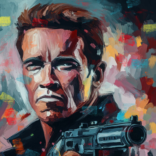 Terminator by Holger Mühlbauer-Gardemin, Painting for Sale on Select