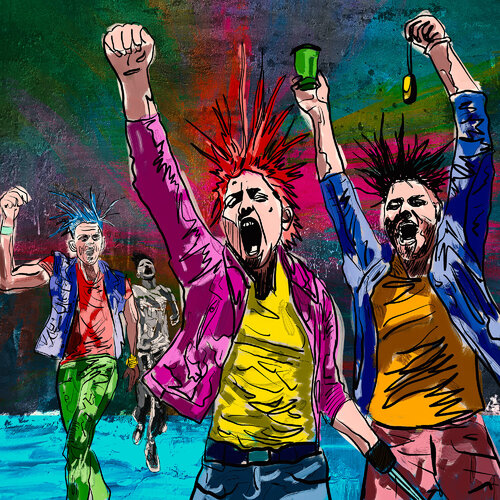 Revolution by Holger Mühlbauer-Gardemin, Painting for Sale on Select