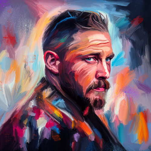 Tom Hardy by Holger Mühlbauer-Gardemin, Painting for Sale on Select