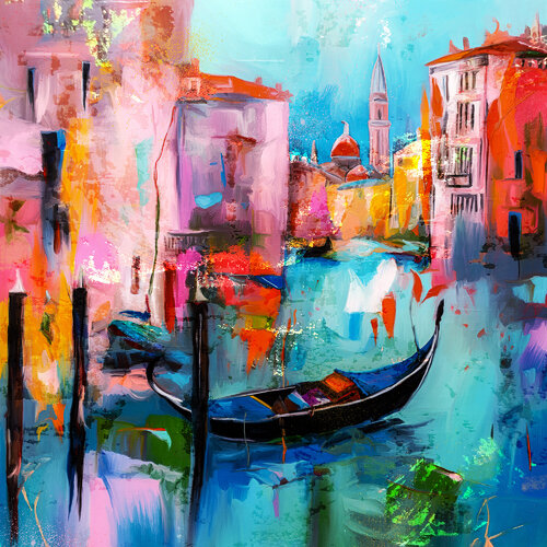 Venedig by Holger Mühlbauer-Gardemin, Painting for Sale on Select