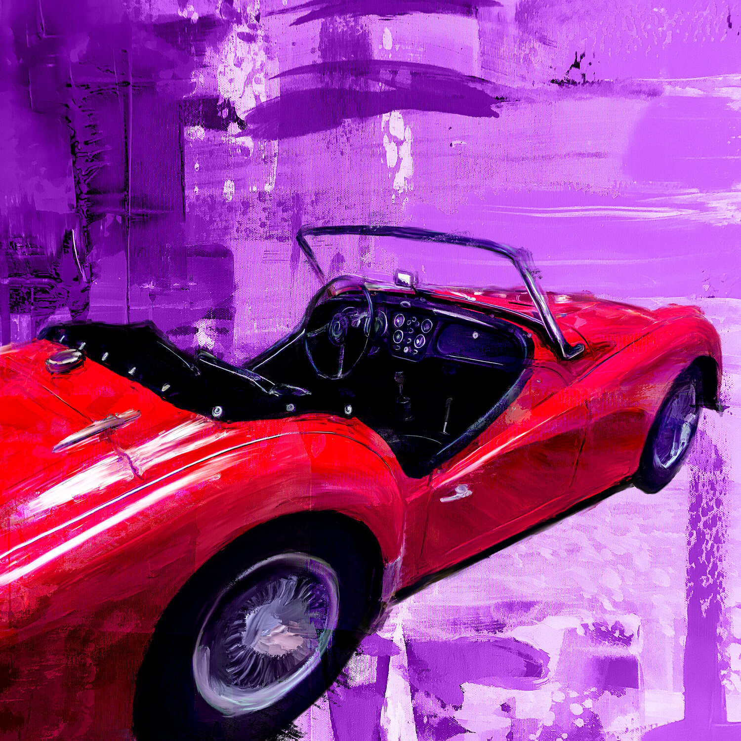 MG OLDTIMER Holger Mühlbauer-Gardemin Original painting for sale