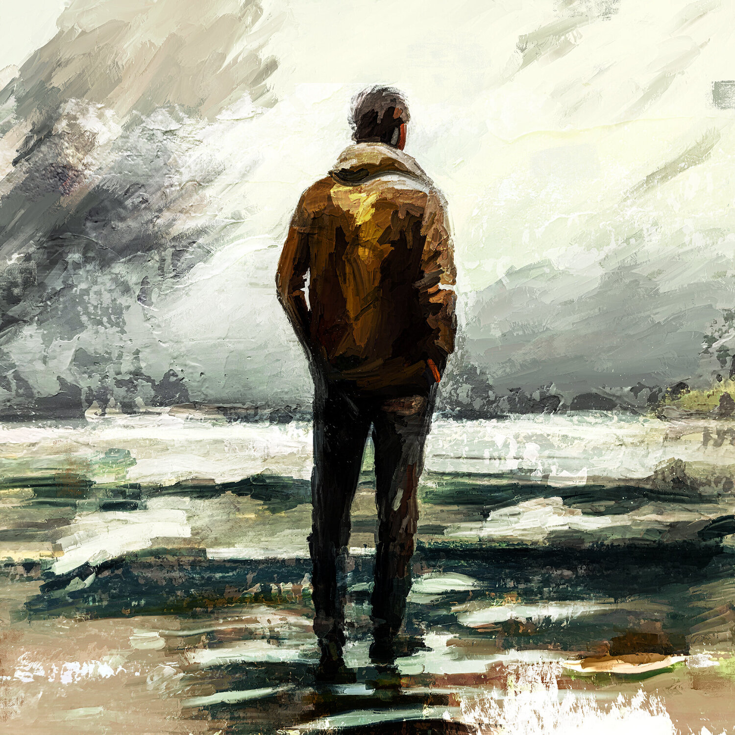 Blick aufs Meer Holger Mühlbauer-Gardemin Original painting for sale