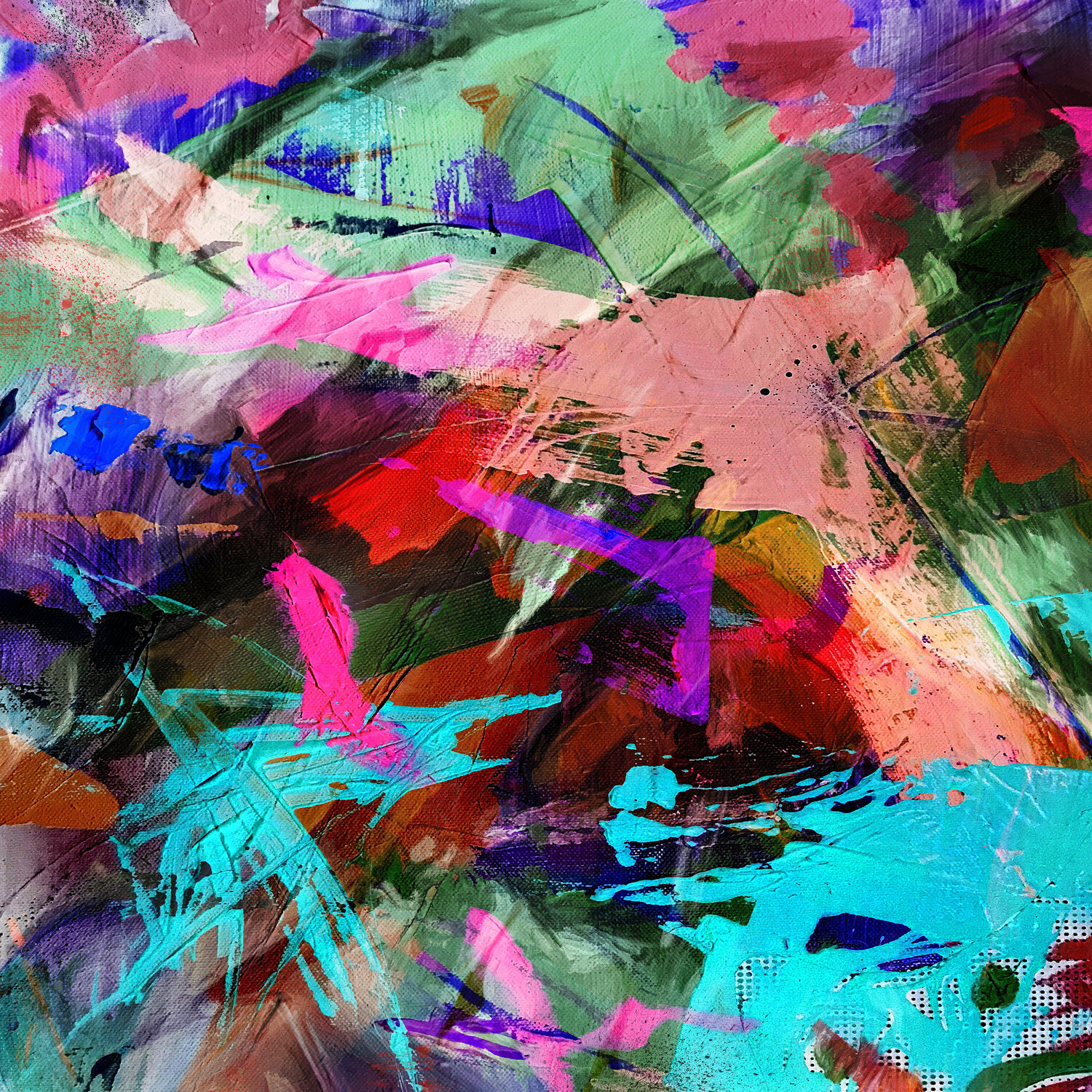 Abstraktion in braun weiß rotorange Holger Mühlbauer-Gardemin Original painting for sale