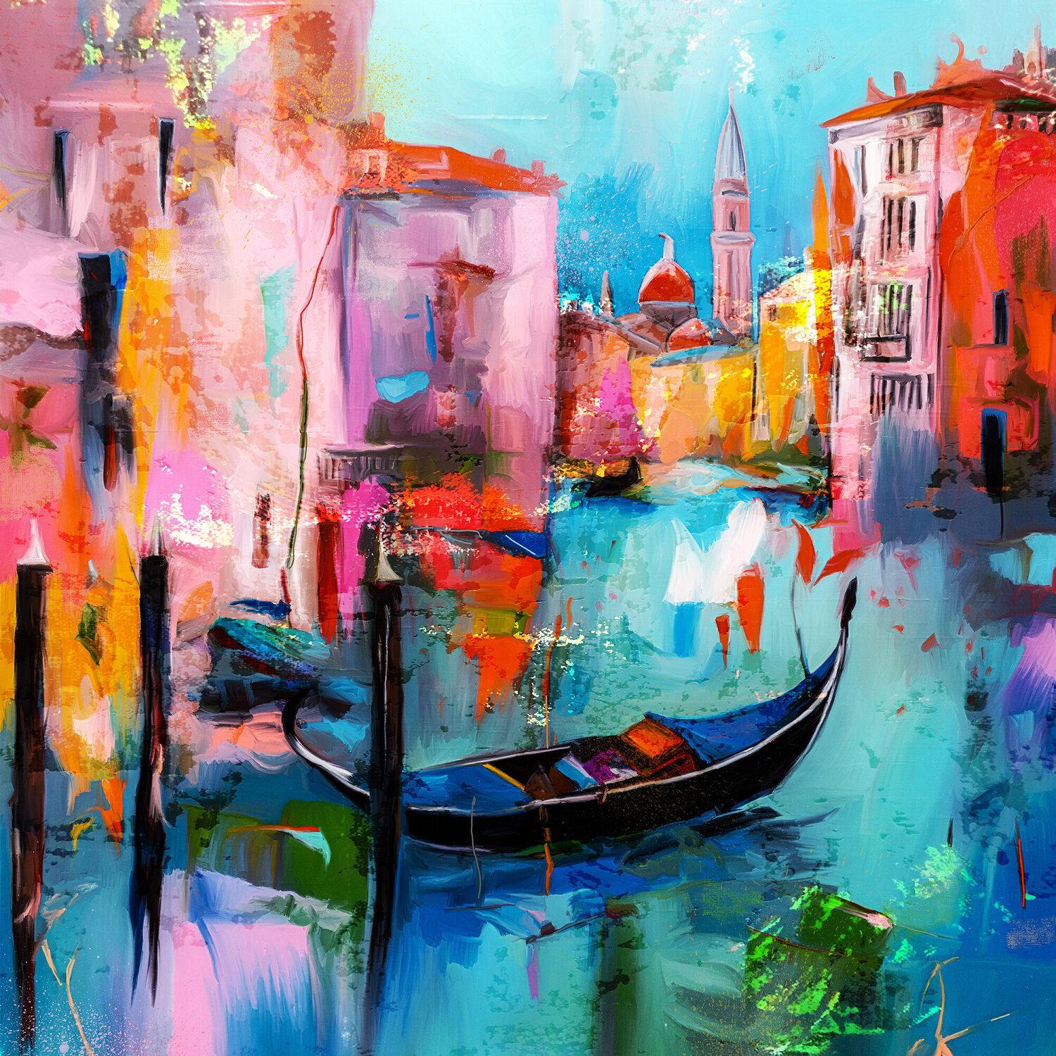 Venedig Holger Mühlbauer-Gardemin Original painting for sale