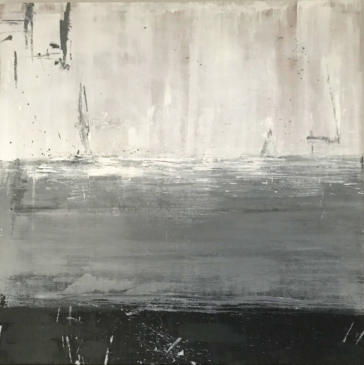 Grauzone II Holger Mühlbauer-Gardemin Original painting for sale