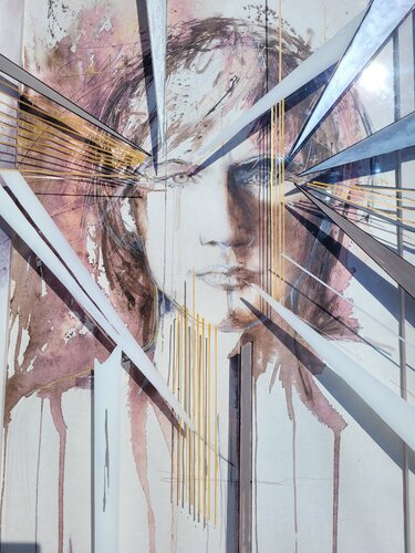 L'ombre d'un regard by Elisabeth Constantin, Painting for Sale on Select