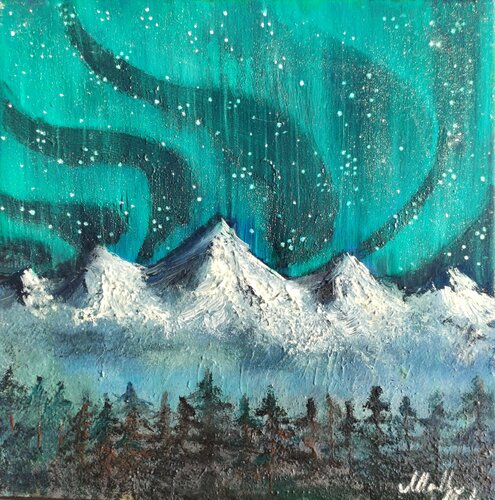 Northern Lights von Monica Mauriello, Malerei kaufen auf Select