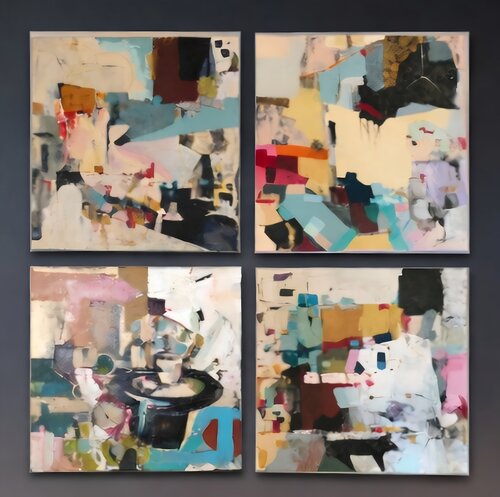 Quadriptych by Irina Moiseeva, Painting for Sale on Select