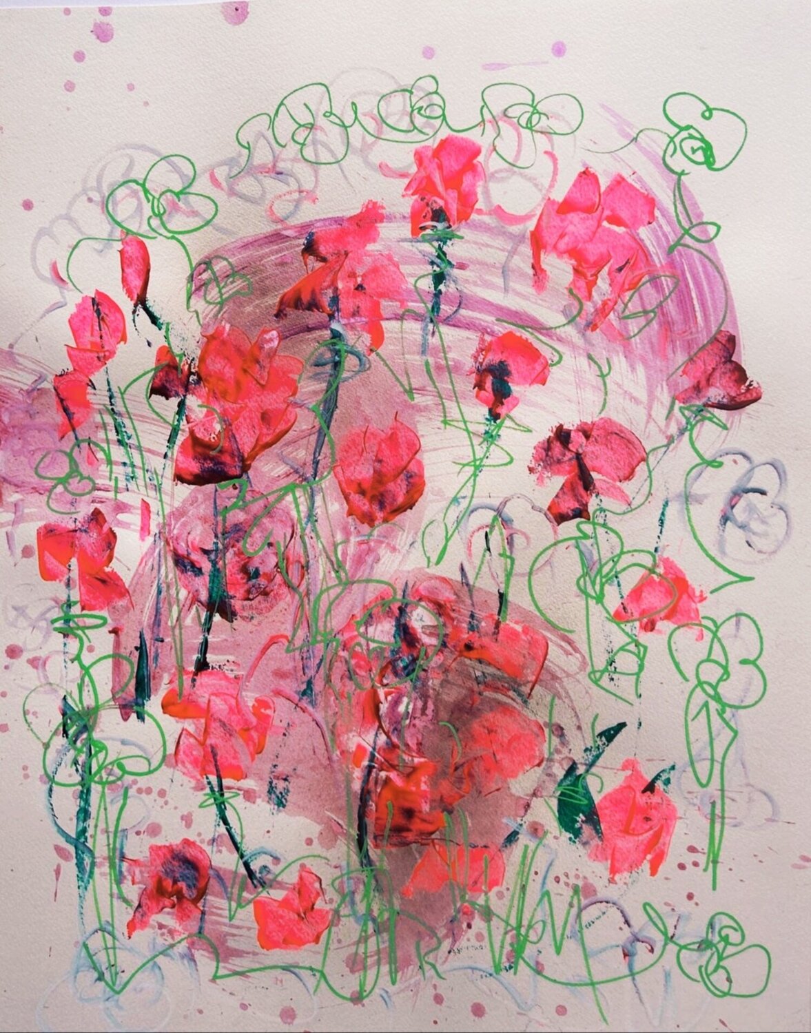 L'enfant terrible Lucilia ARTY Original painting for sale