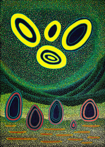 Rêves et voyages en pointillés. by Françoise SUZANNE, Painting for Sale on Select
