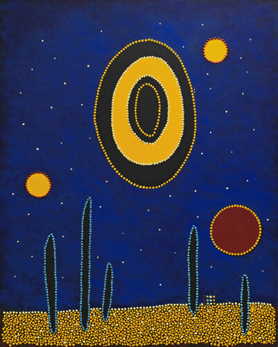 Rêveurs immobiles... :  Les gardiens du silence by Françoise SUZANNE, Painting for Sale on Select