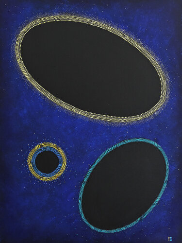 Archipel Noir by Françoise SUZANNE, Painting for Sale on Select