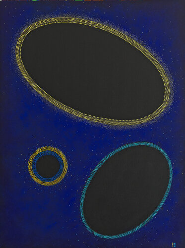 Archipel Noir by Françoise SUZANNE, Painting for Sale on Select