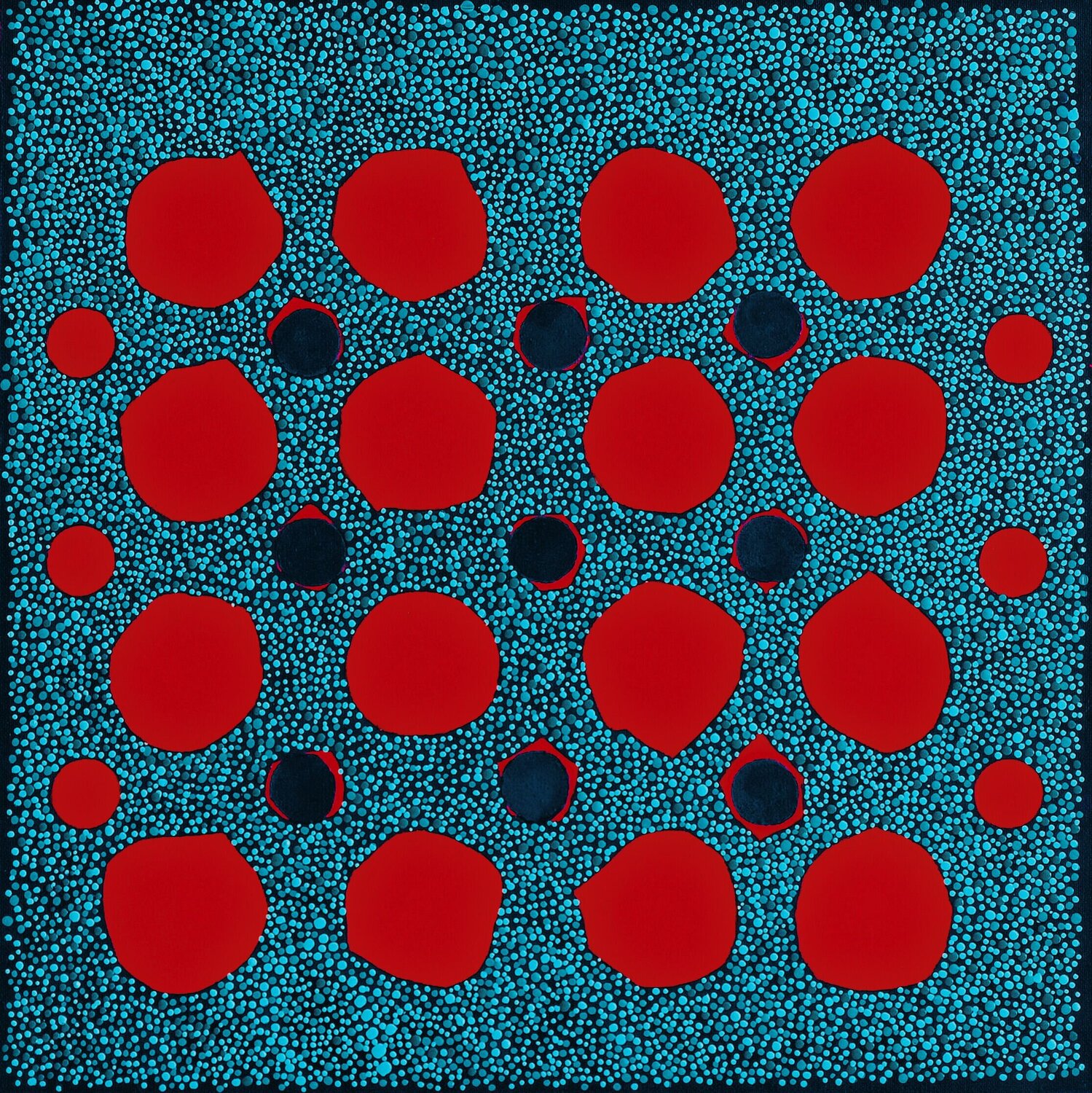 Soleils de Corail: L'Odyssée bleue Françoise SUZANNE Original painting for sale